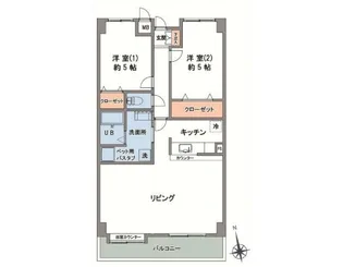 第3エスケービル【8階】の間取り