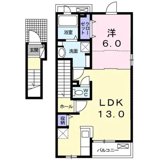 グランテラスI【2階】の間取り