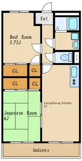 ラフェスタ二見【3階】の間取り