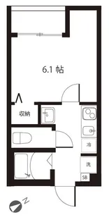 Avanti市川【2階】の間取り