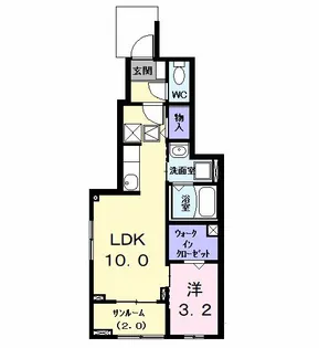 グレイスフル【1階】の間取り
