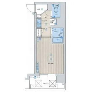 エステムコート京都烏丸【6階】の間取り