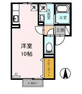 セジュール・アキ【2階】の間取り