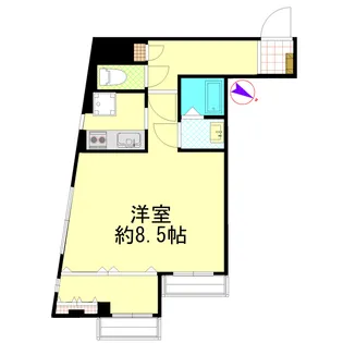 コスモポリタン【4階】の間取り