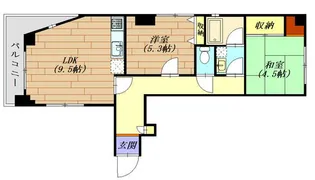 ハウスブルックス【2階】の間取り