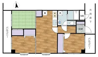 アヴェニュー池尻【5階】の間取り