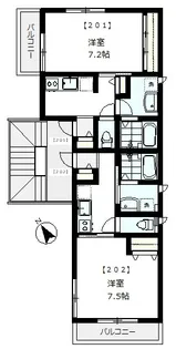MONO-LOUGE井の頭【2階】の間取り