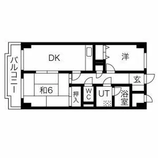 アブニール根岸【5階】の間取り