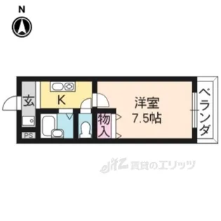 アルカディア堂山【4階】の間取り