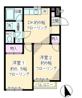 紫陽花館【1階】の間取り