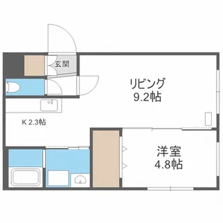 GROVE E MARUYAMA【2階】の間取り