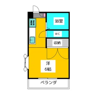 サニースマイル三ツ井【2階】の間取り