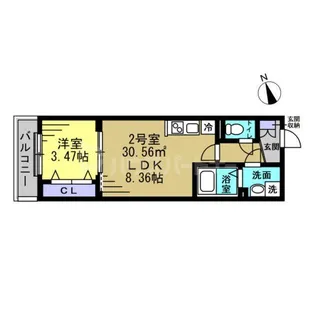 YSA薬園台【2階】の間取り