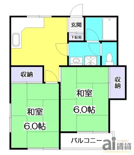 カーサスズキ【2階】の間取り