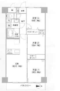 朝日プラザ亀戸【2階】の間取り