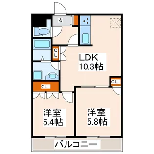 KANNA-KAMUI【5階】の間取り