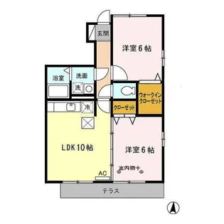 アネックスもえぎ【1階】の間取り