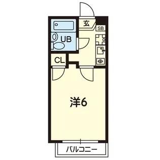 グランピアマンション水前寺第2 502号【5階】の間取り