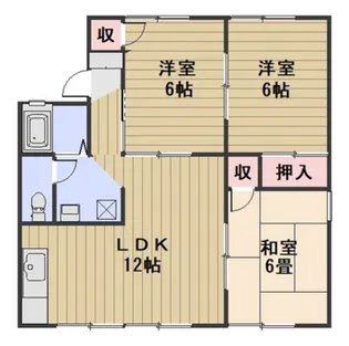 ガーデンヒルズ岡山A棟【1階】の間取り