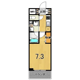 べラジオ堀川今出川II【2階】の間取り