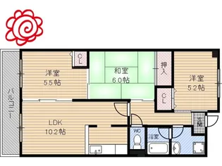 ヴェルテ鶴見【4階】の間取り