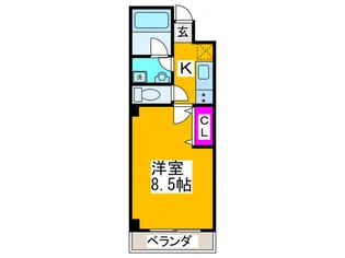 プレシャスYM【5階】の間取り