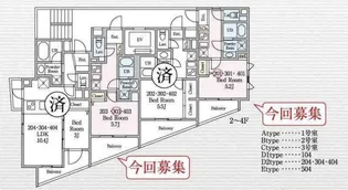 メホール シーティオ恵比寿【2階】の間取り