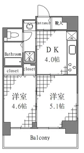 ゼクシア南千住【7階】の間取り