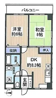 コンフォール原木【3階】の間取り