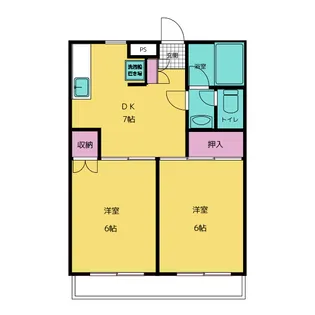 カーザ・エスペランサ【1階】の間取り