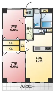 シーショア・下河原【4階】の間取り