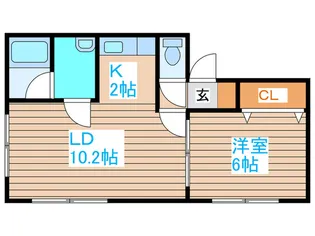 ラ・グラースアンザイ【4階】の間取り