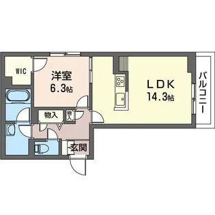 プラシード・桜【2階】の間取り