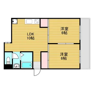 加藤マンション【4階】の間取り