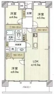 リバーウエストD館【11階】の間取り