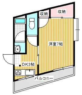 ファミール台宿【3階】の間取り