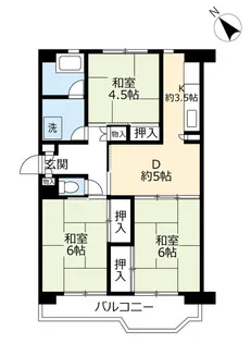 UR大幸東【9階】の間取り