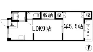 グレイス川西【5階】の間取り