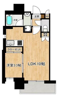 ロータス武之橋【9階】の間取り