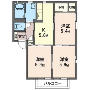 excellence【1階】の間取り