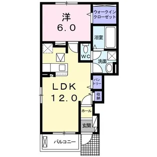 ハートホーム II【1階】の間取り
