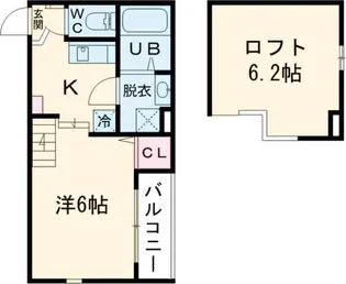 ハーモニーテラス深草大亀谷万帖敷町【1階】の間取り