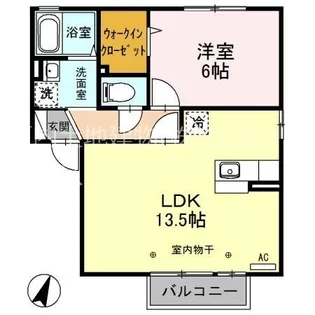 ピア・アベニュー C【1階】の間取り