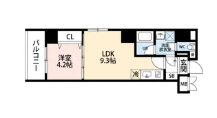 ウイング赤坂【4階】の間取り