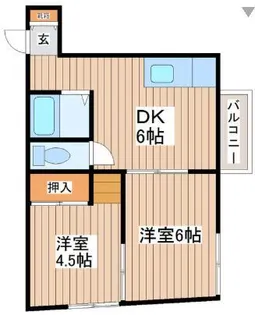 エメラルドマンション【3階】の間取り
