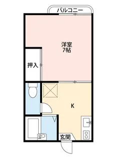 パレ笹谷【2階】の間取り