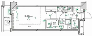 ラフィスタ武蔵関【6階】の間取り