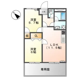 プリマベーラ【1階】の間取り