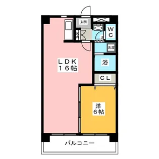 バードYMハイツ【3階】の間取り