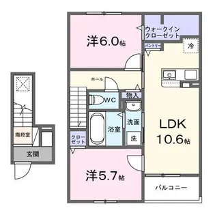 ルミエールM I【2階】の間取り
